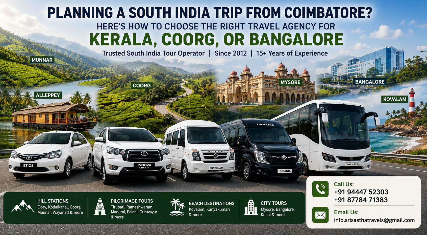 South India Tour Packages from Coimbatore