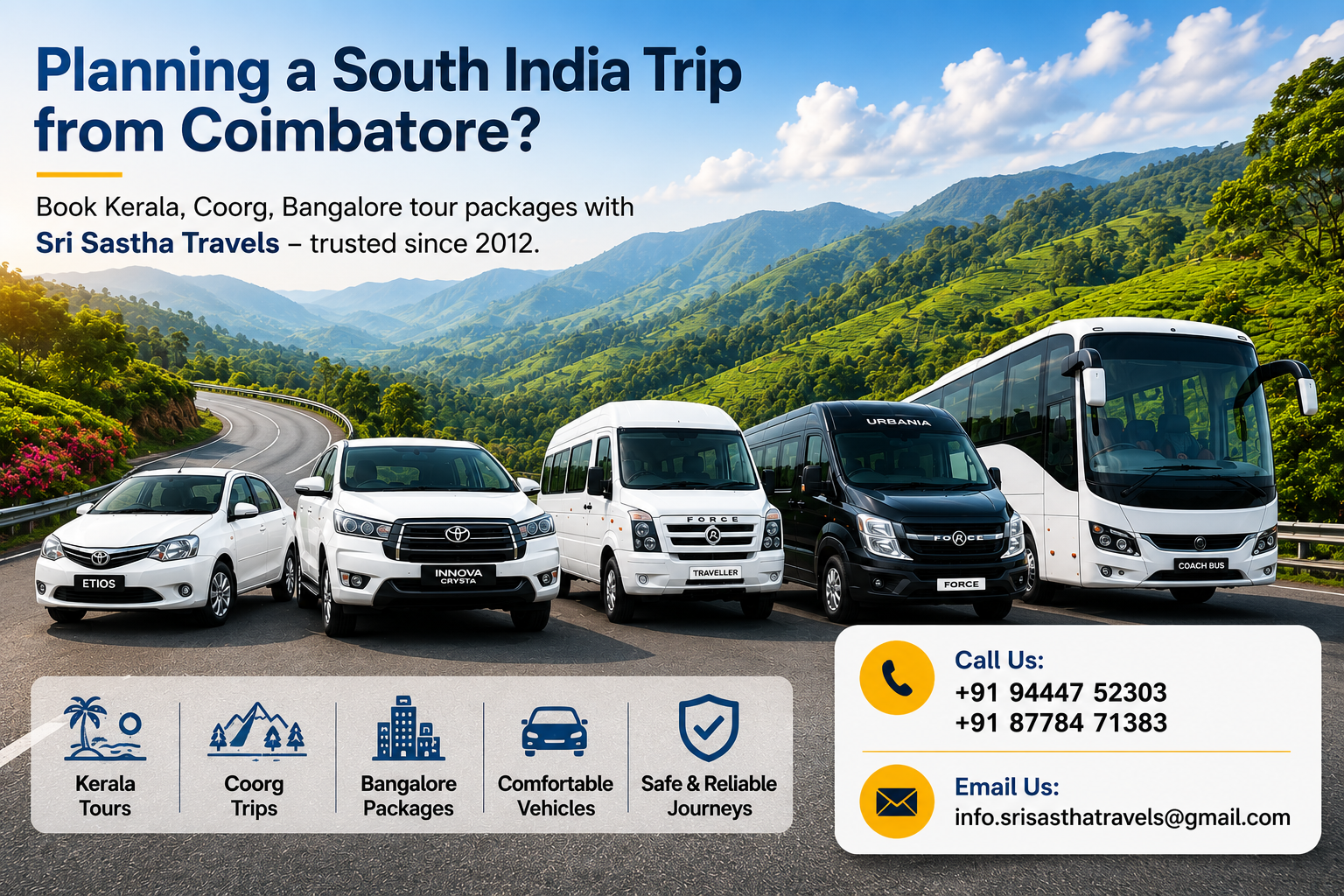 Best Vehicle Rental in Coimbatore